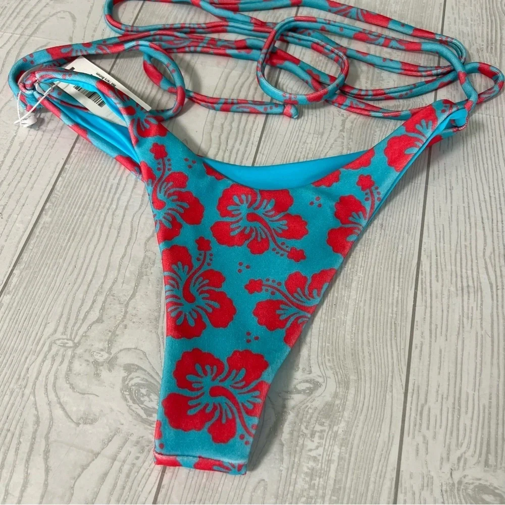 Franki's Bikinis Syd Terry Wrap Bikini Bottom